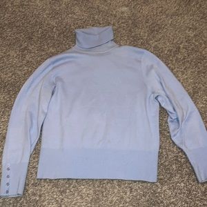 Blue turtle neck sweater